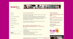 Desktop Screenshot of frauennetz-aktiv.de
