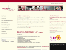 Tablet Screenshot of frauennetz-aktiv.de